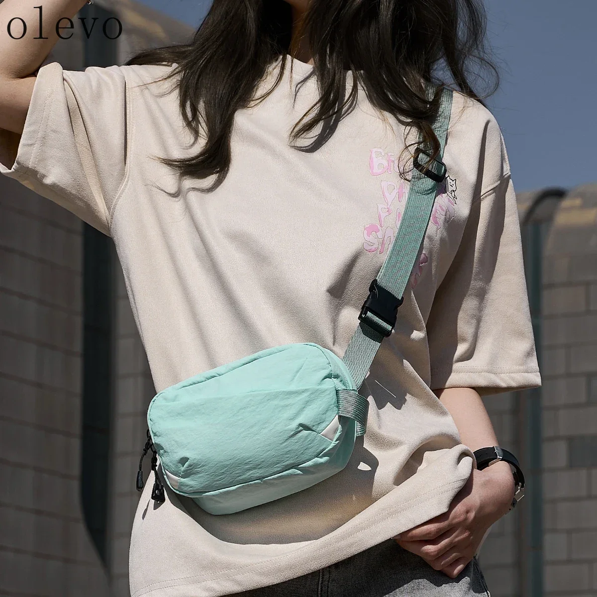 

Женская повседневная простая легкая сумка через плечо для телефона, спортивная сумка через плечо для бега