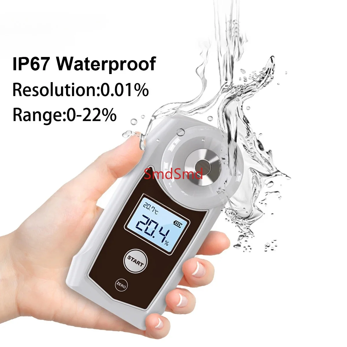 AK002K AK002KPRO Refractometer High Precision Coffee Concentration Meter Range TDS 0-22% Temerature Compensation IP67 PPBOX