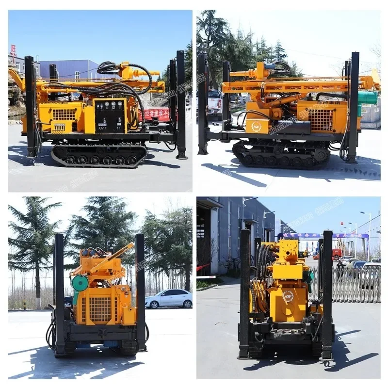 Popular Crawler Mounted DTH Mine Water Well Drilling Rig / Deep Bore Hole Drilling Rig for Sale