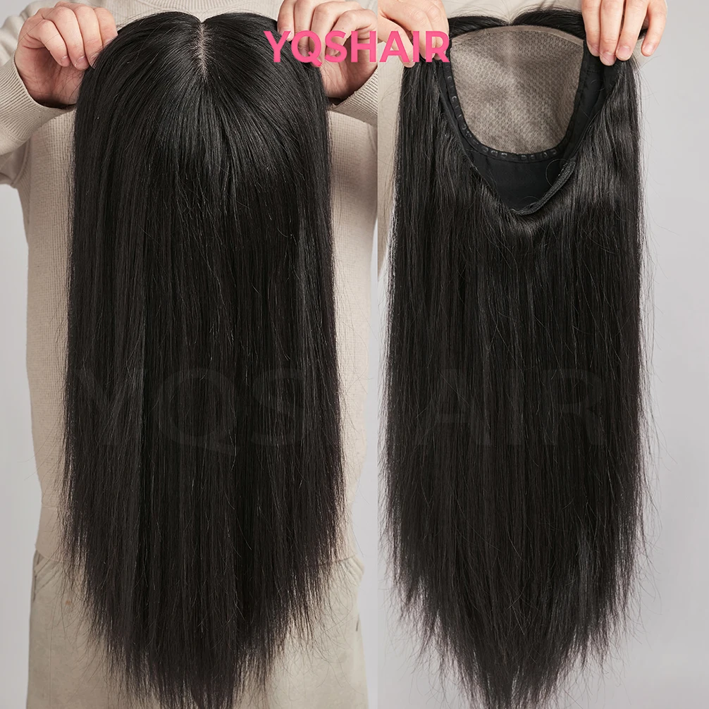 

Шелковый парик на основе из натурального волоса, коричневый, 100% человеческие волосы, с челкой, 6x6 дюймов, из натуральных европейских волос для женщин, 24 дюйма, необработанные волосы с полиуретановой окантовкой, для повседневного ношения