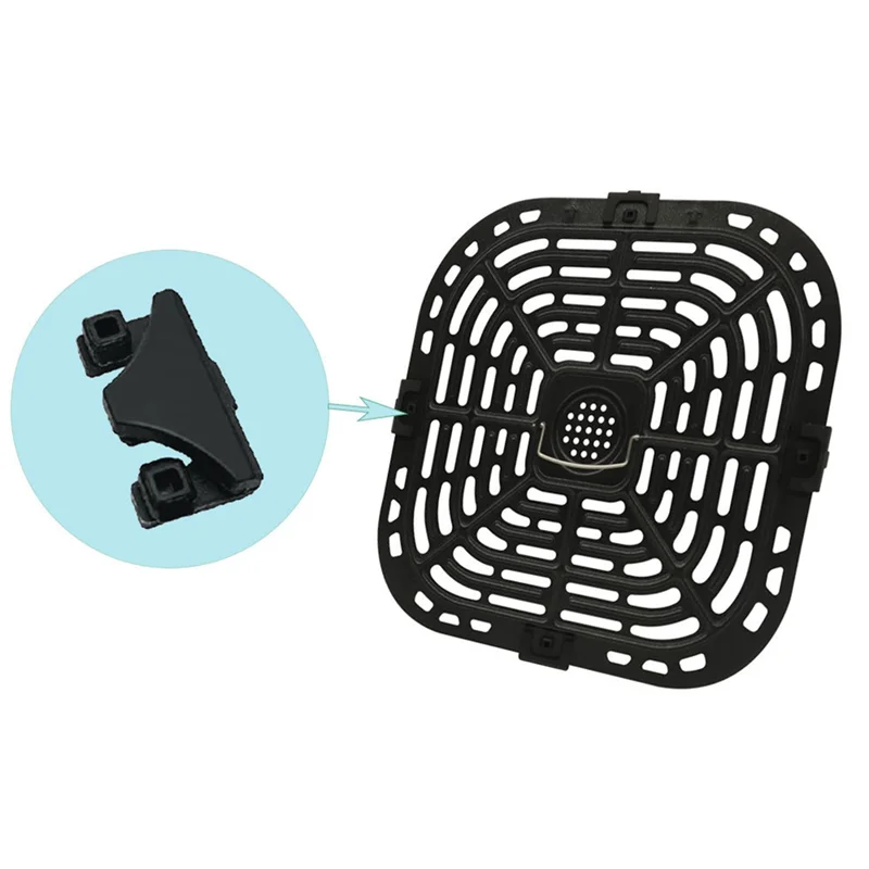 2PCS Air Fryer Grill Pans Replacement Parts For Instants Vortex Plus 6QT Air Fryers With Silicon Warfare