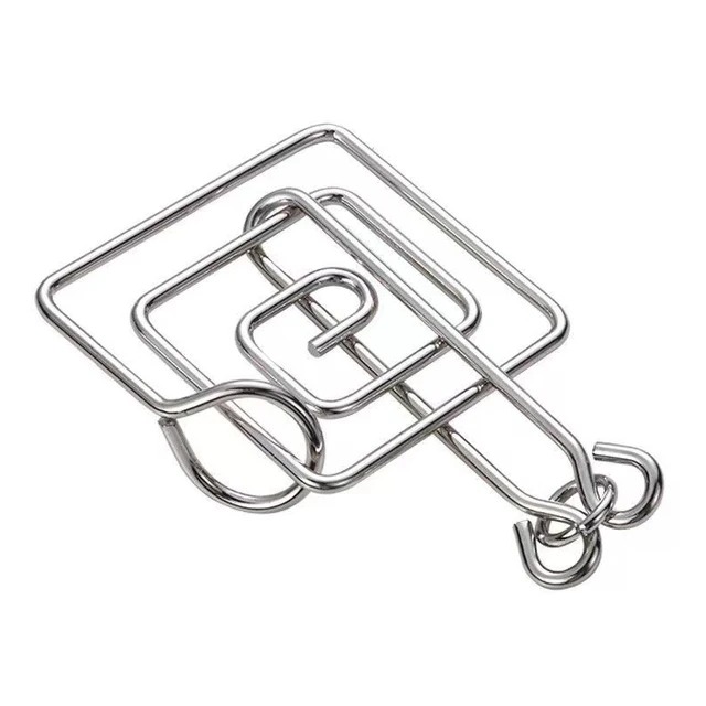 Metalowe puzzle umysł łamigłówka magiczne druty pierścienie puzzle dla dorosłych dzieci rozwiązywanie problemów żelazne ogniwo odblokuj blokadę