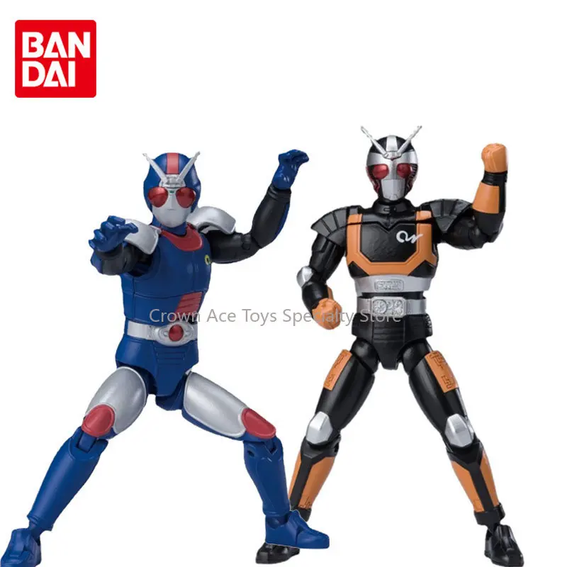 

Bandai SHODO Shokugan Kamen Rider XX2 Biochemical Blue Mechanical Orange Anime Action Figures Trendy Toys Boys Girls Kids Gifts