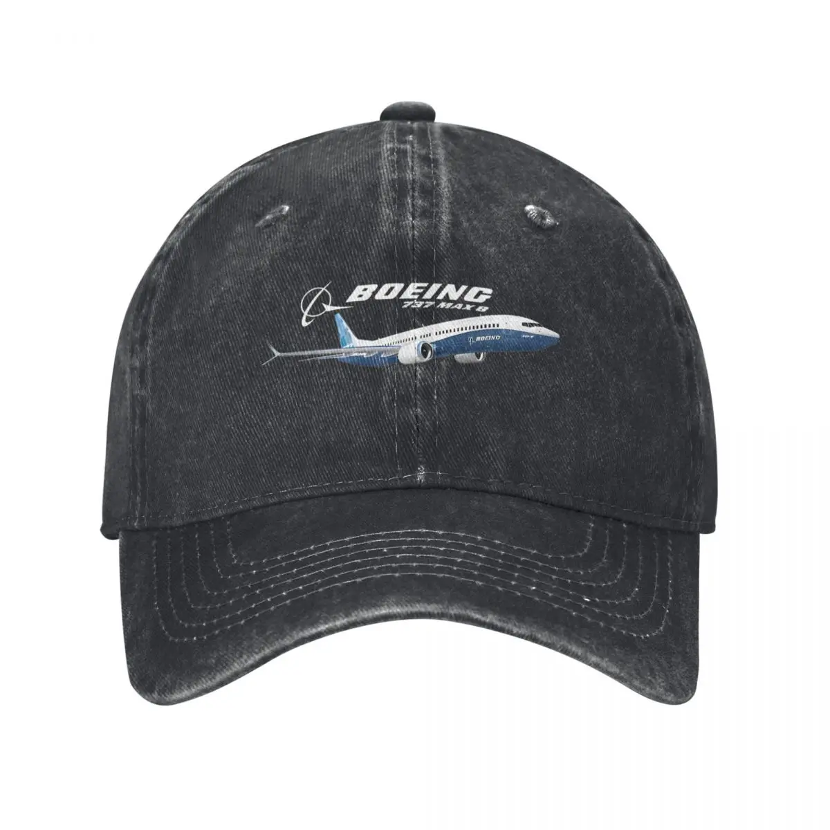 

Boeing 737-8 MAX Baseball Caps Classic Distressed Denim Aircraft Plane Fly Flight Snapback Cap Unisex Style Workouts Caps Hat