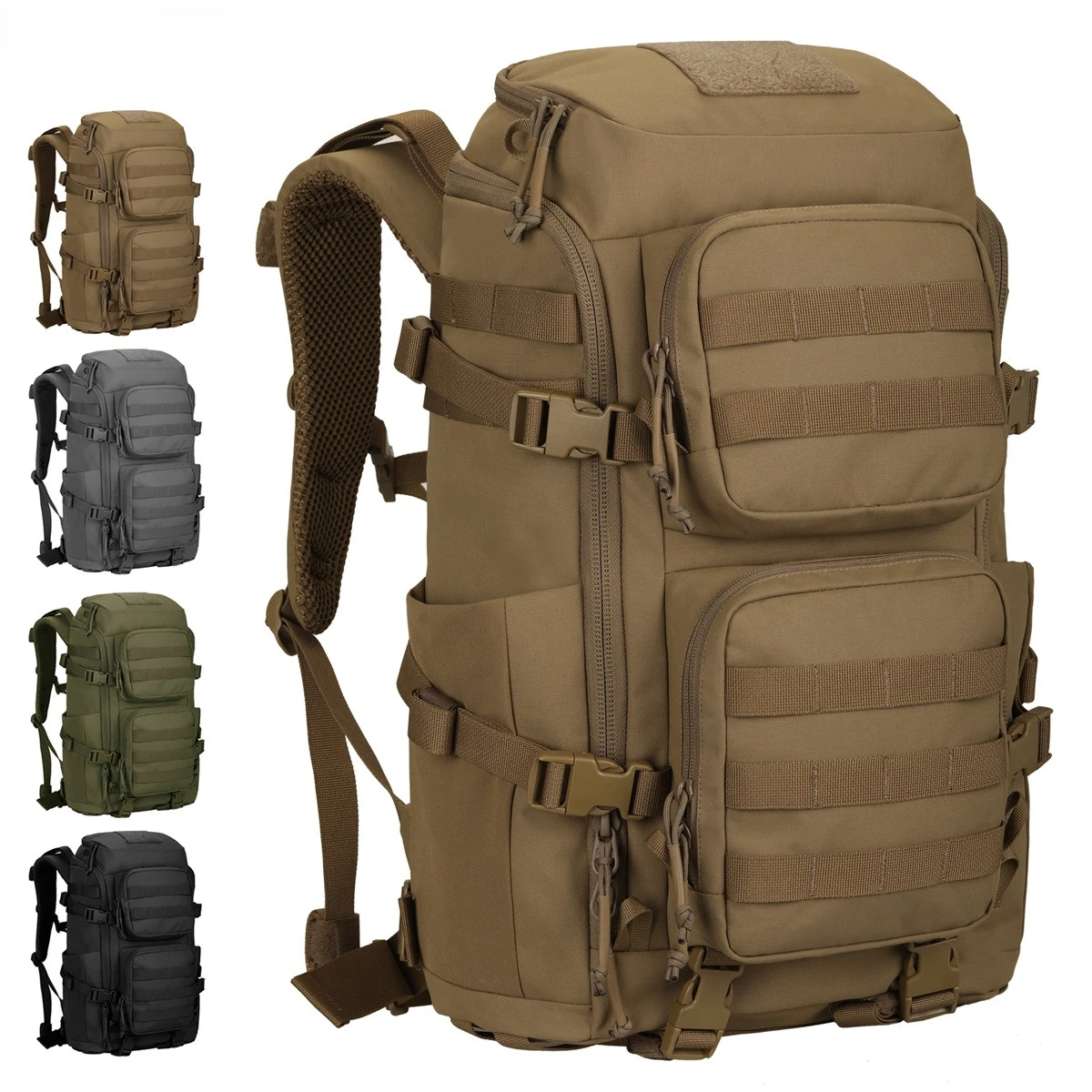 

Hot-selling 7566-45L Phantom Backpack Outdoor Mountaineering Backpack 500D Nylon Hiking Camping 3-Day Pack