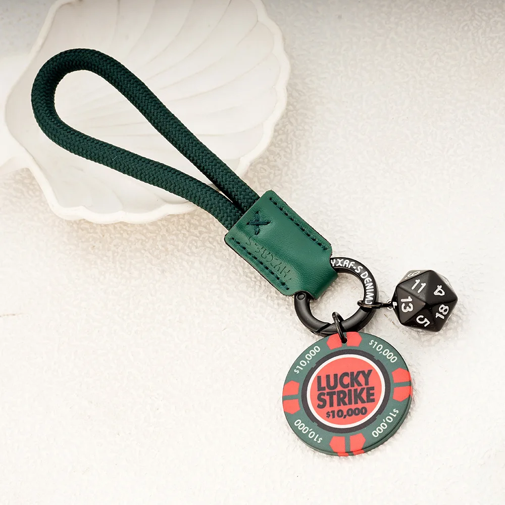 Best-selling High-end Keychains, Ceramic Tokens, All-inclusive Unique Personalized Pendants, Lucky Dice Keychains