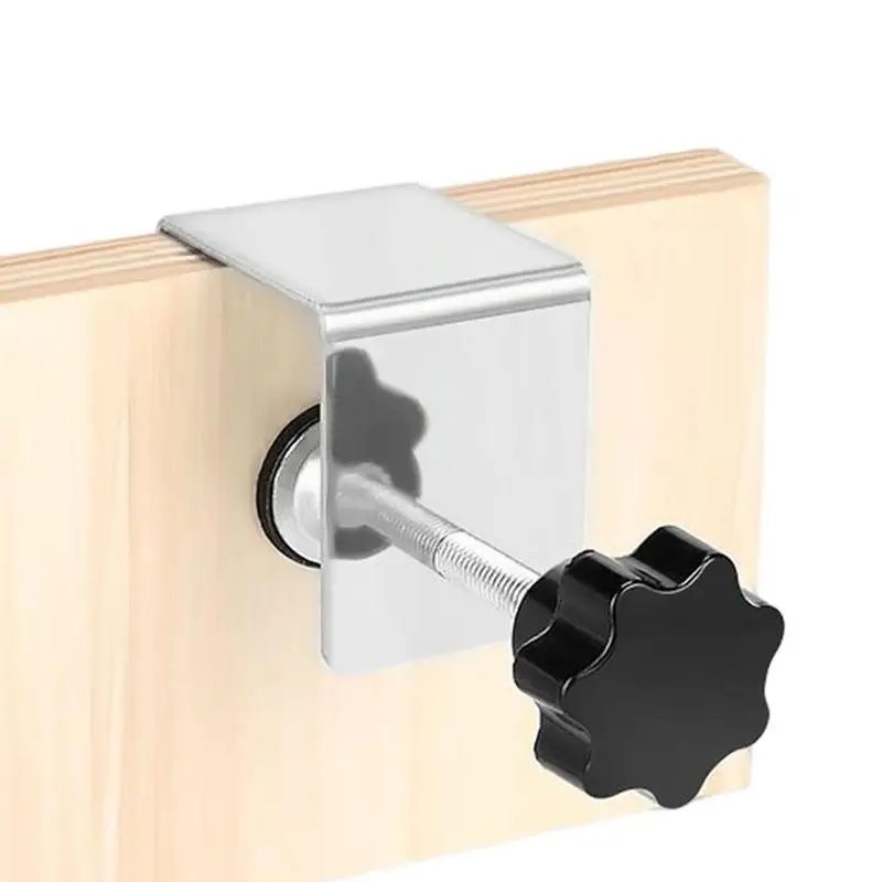 1/2Pcs Carpenter ไม้ Fast Practical สแตนเลสตู้เก็บของเหล็กติดตั้ง Clamp ติดตั้งแผงด้านหน้าลิ้นชักฮาร์ดแวร์