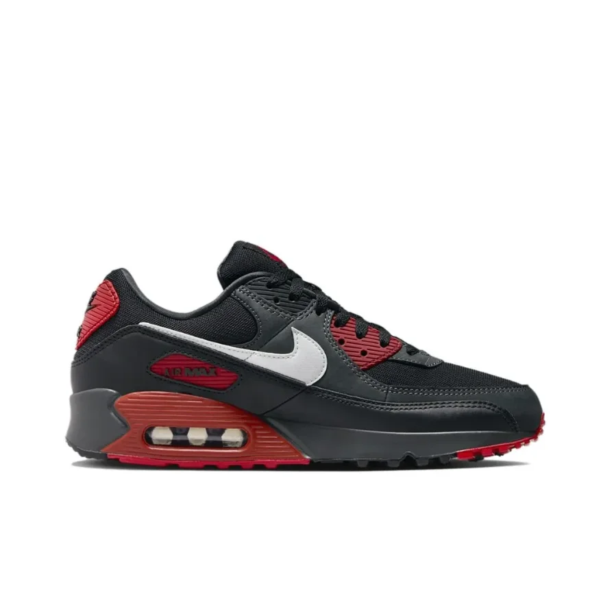 Nike Original Air Max 90 Men's Comfortable Sneakers Low Top Casual Running Shoes dark red