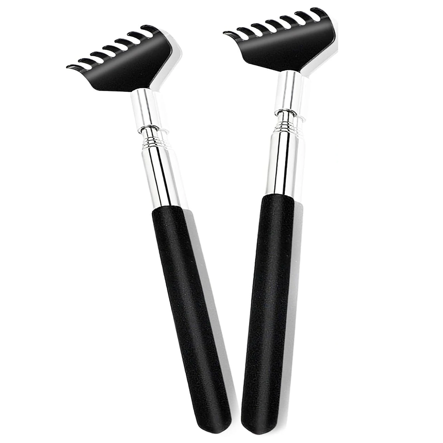 7-Rake Telescopic Back Scratcher & Hand Exerciser – Stainless Steel Extendable Tool, Portable Massager for Men & Women, Ideal