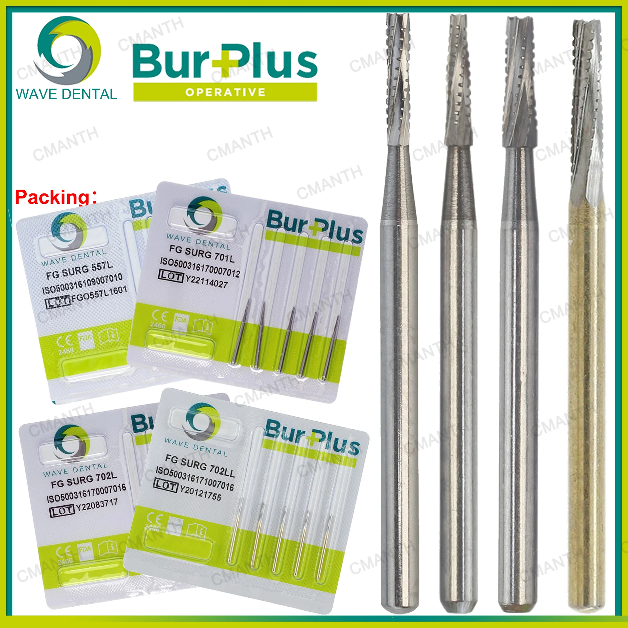 Carbide End Mill - WAVE Dental Surgical Burs Tungsten Carbide