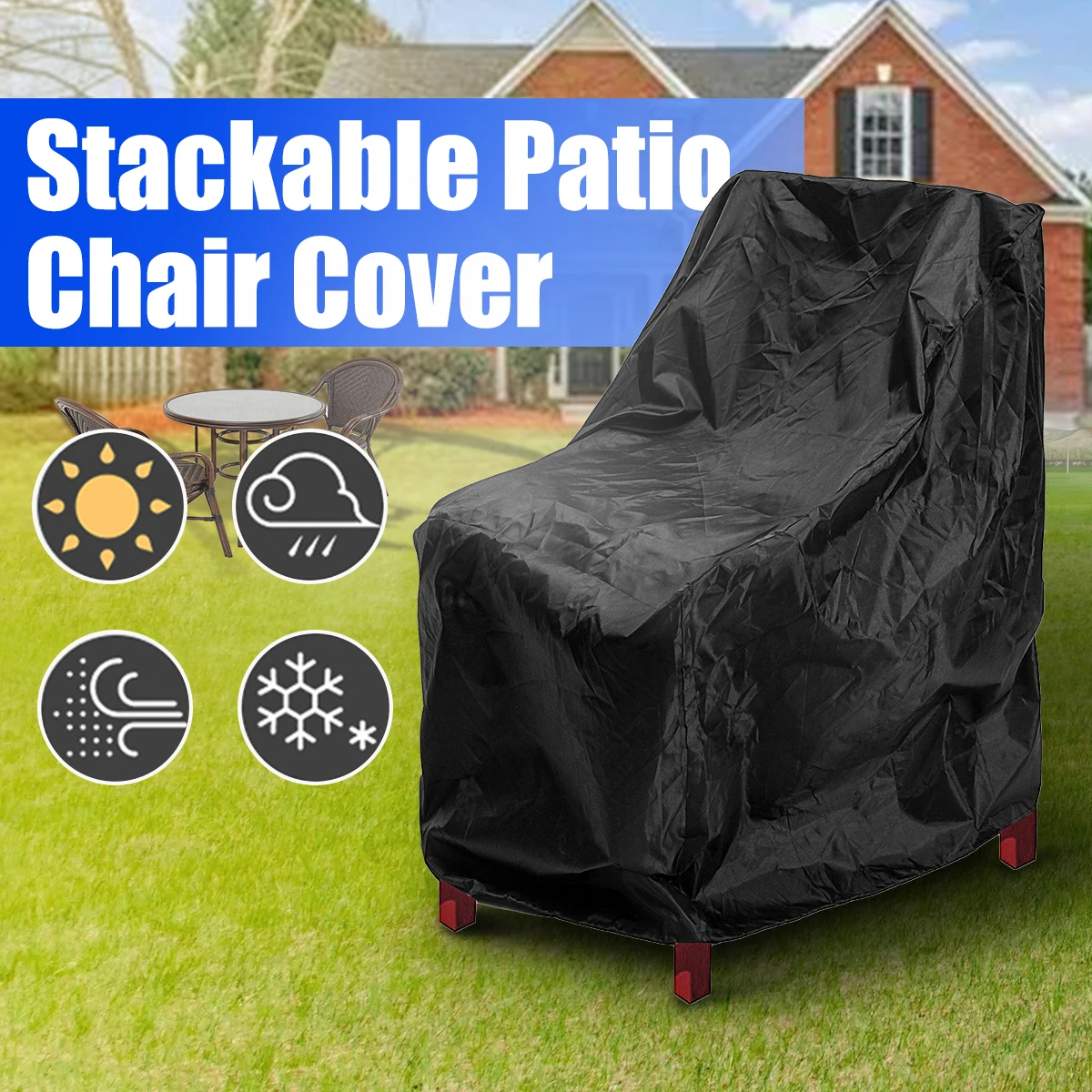 420D 91x71x120CM Outdoor Garde - Outdoor Furniture Cover Waterproof ulasan dan harga