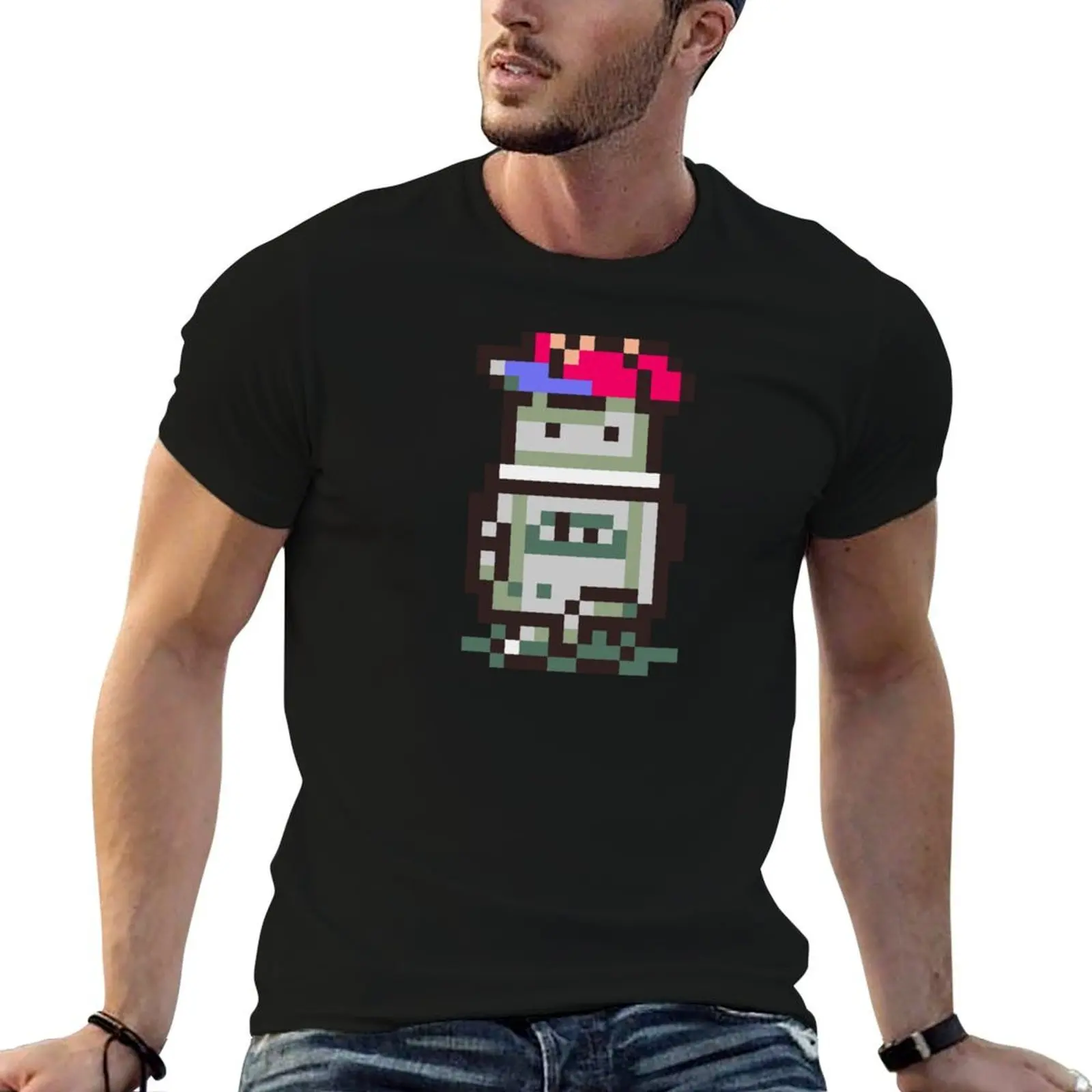 Ness-Bot Sprite T-Shirt graphics graphic tee shirt mens graphic t-shirts anime