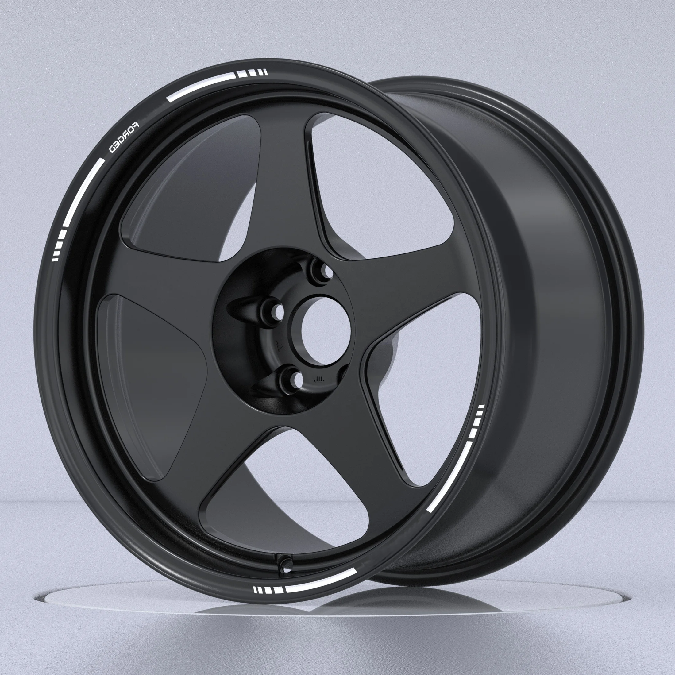 

Легкосплавные диски для автомобилей Ford Passenger 18-23 дюймов Racing Single Off-road Кованые яркие канавки 35 мм Новая соревновательная черная модель EVO