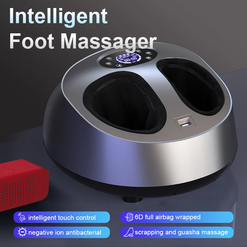 Wholesale 5 Modes 9gears Vibrating TENS Technology Foot Massager with Air Compression & Heating Timing Control for Tired Muscles