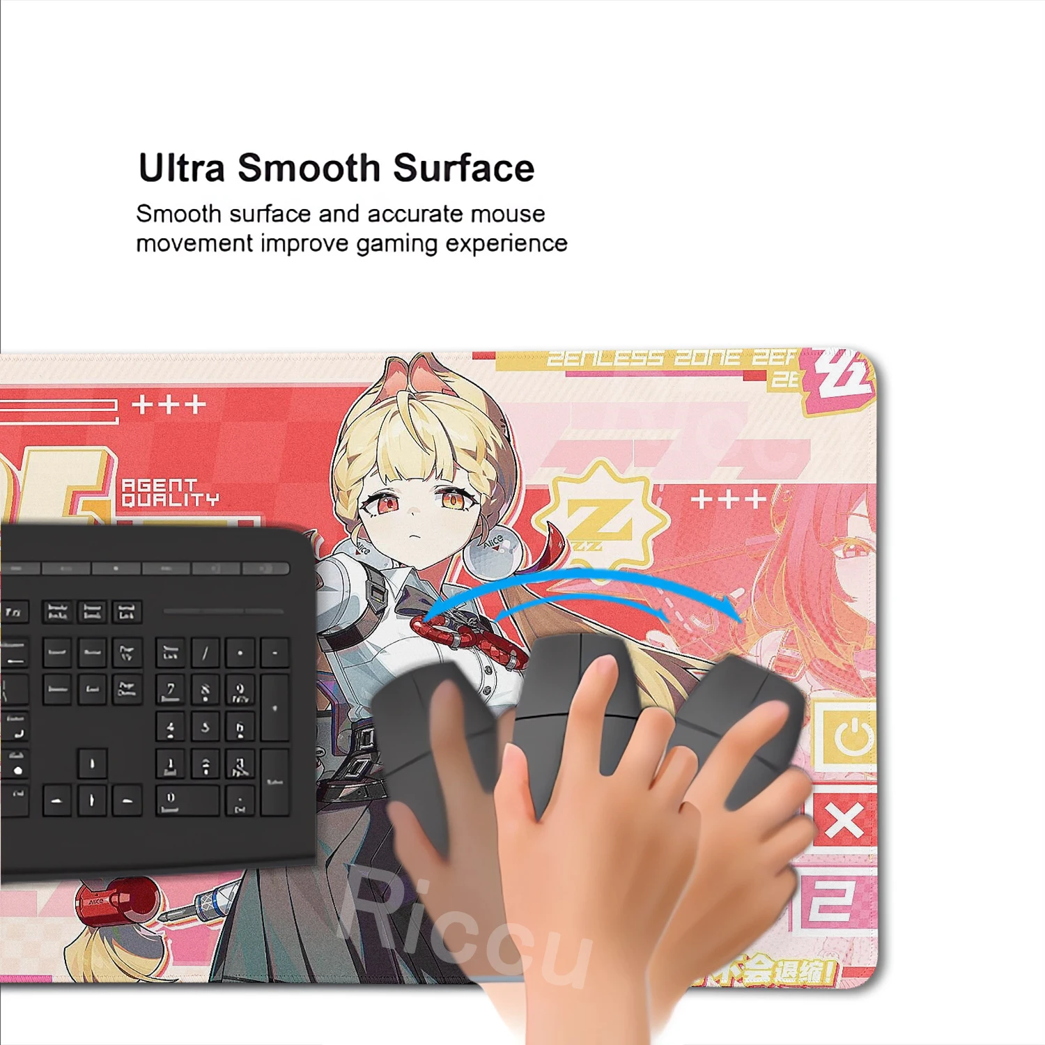 Zenless Zone Zero Mouse Pad ZZZERO ZZZ Jane Doe Anby Demara Corin لوحة ماوس كبيرة لوحة المفاتيح XXL ملحقات مكتبية حصير لوحة المفاتيح #5