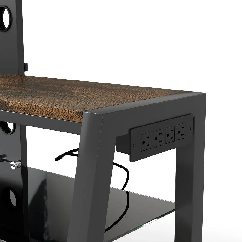 الفاخرة الحديثة تلفزيون خزانة مركز الترفيه طاولة تلفزيون حامل غرفة التلفزيون رف أثاث المنزل التسوية المعيشة المدرجات #4