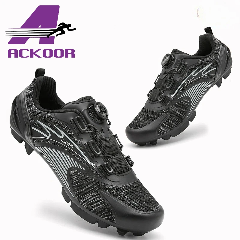 

ACKOOR MTB Cycling Shoes Men Summer Breathable Outdoor Race Car Competition Cleat Non-slip Road Bike Trail Mountain Sneakers