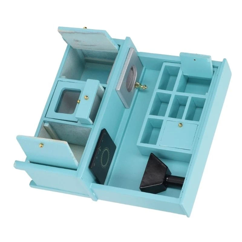 Comedor fregadero muebles muñecas casa en miniatura en miniatura accesorios vida escena vida colección