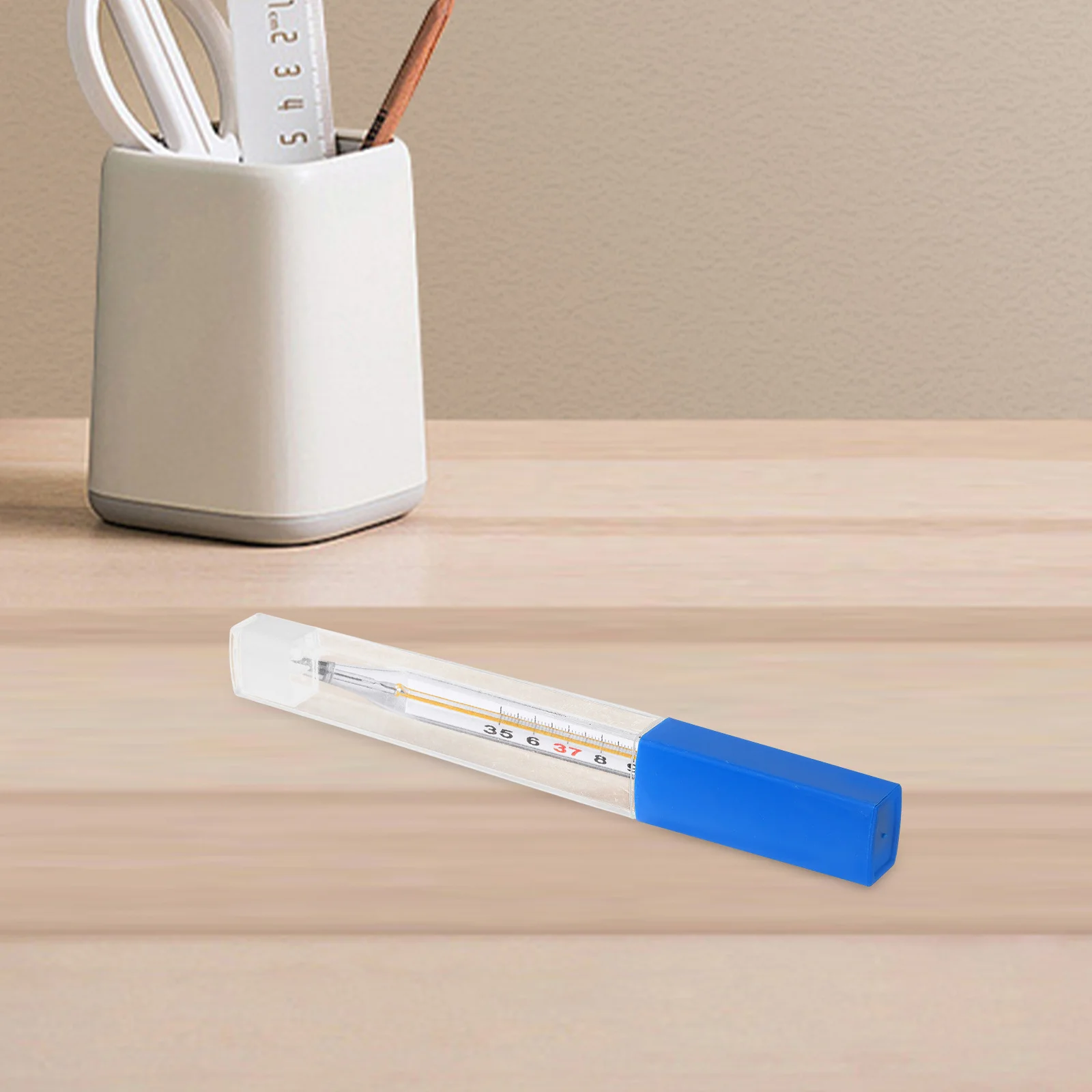 

10Pcs Transparent Thermometer Acupuncture Tube Clear Plastic Needle Box Storage Case Portable Organizer Plastic Needle Box