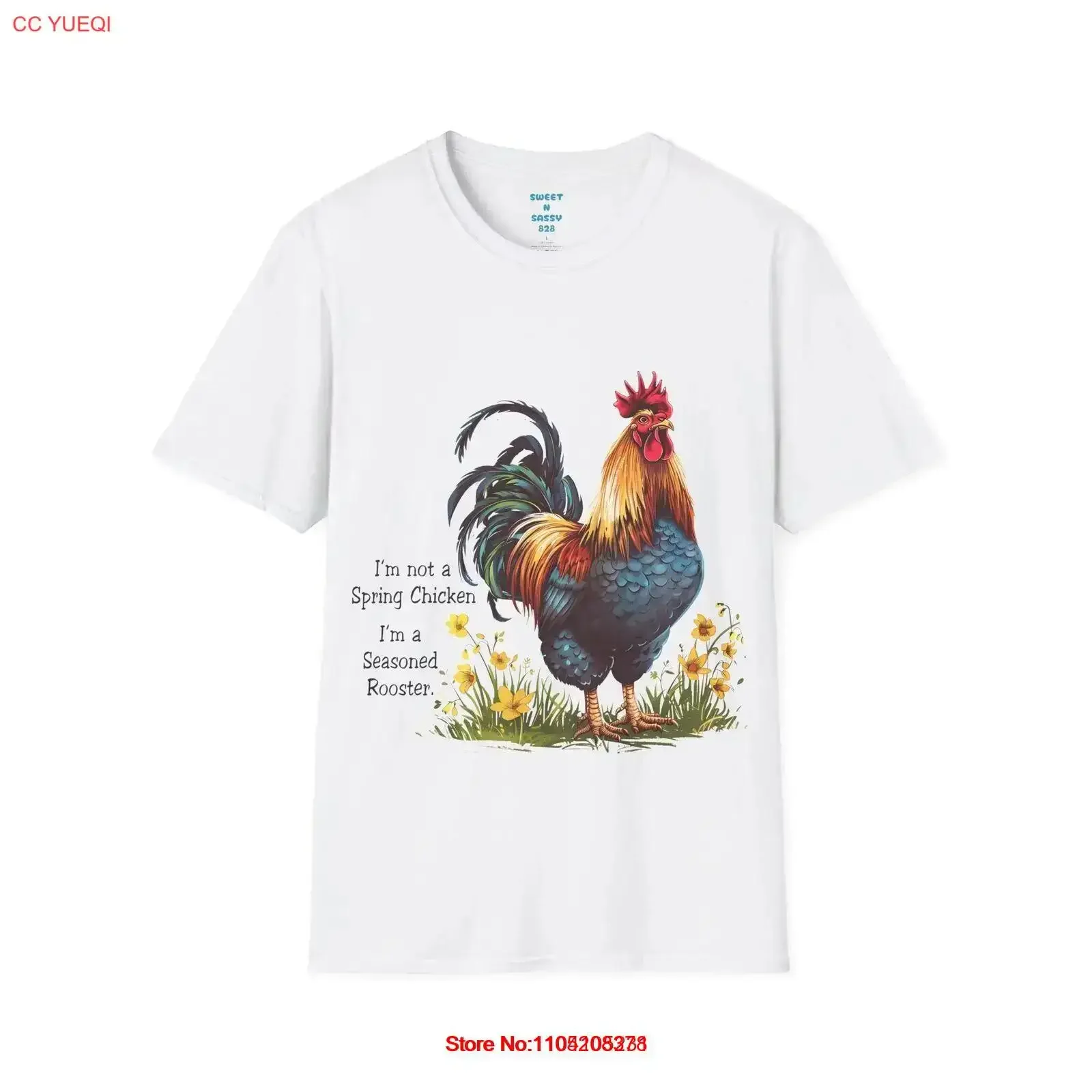 I m a Seasoned Rooster T Shirt Feathered Flair of Humor vintage Washed Comfortable designer clothes streetwear