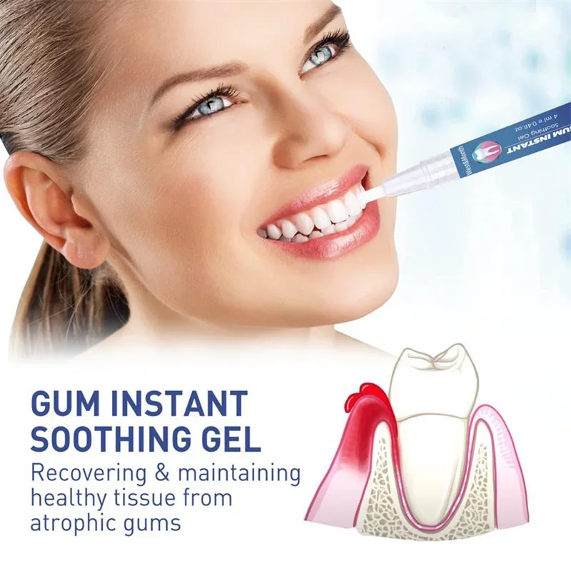 Gum Care Gel Relieves Swollen And Painful Gumscleans Plaquewhitens Teethreduces Dental Inflammation And Discomfort