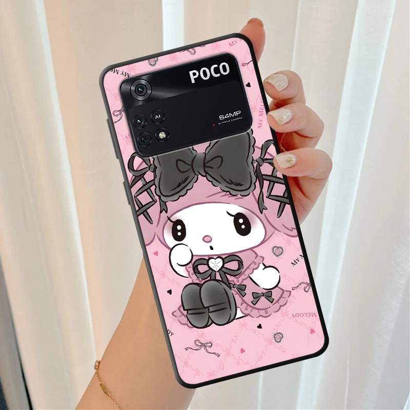 الكرتون الثلاثي ميلودي و كورومي لينة شل جراب هاتف ل Xiaomi Poco X7 C71 M5s M7 X3 NFC C51 C61 X5 X4 Pro C75 M3 M4 Pro C40