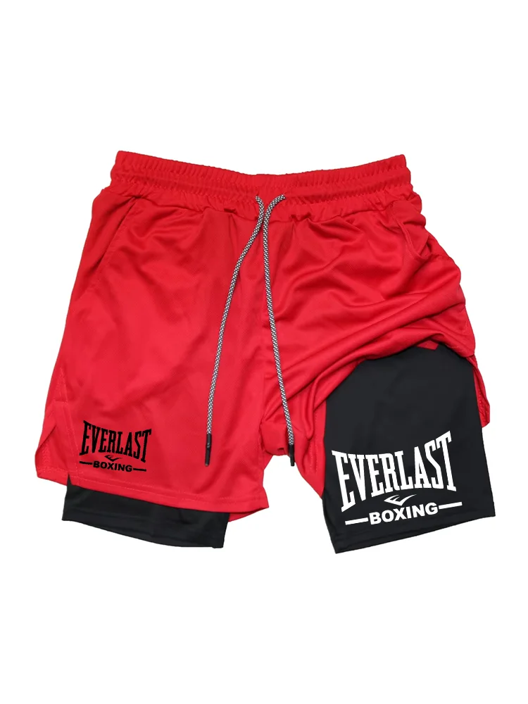 Men's Anime Hunter x Hunter Gym Shorts Bilayer 2-in-1 Breathable Quick-drying Absorb Sweat Sports Short Gym Jogging Pants df0593