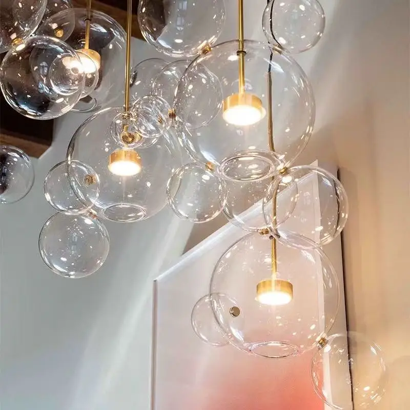 

Designer creative glass chandelier, suitable for living room and dining room ceiling lighting, LED metal lustre