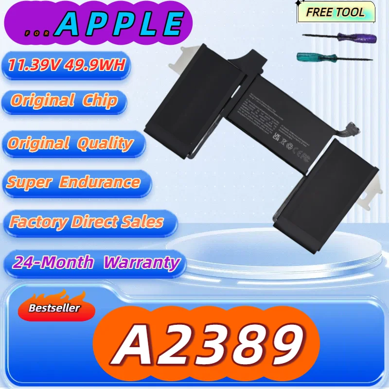 

11.39VA2389 Laptop Battery For Apple MacBook Air 13"A2337 M1 2020 Year EMC3598 MGN53LL/A MGN63LL/A MGN93LL/A MGND3LL/A Batteries