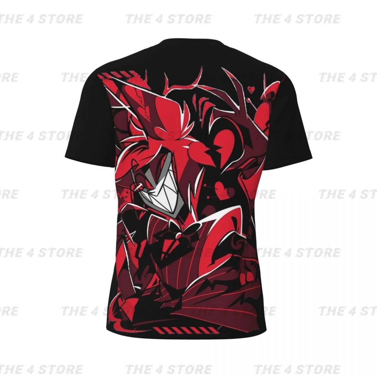 Alastor 100% polyester Men Short Sleeve Top Funny Tee Clothes Girls Training Uniform Clothing T-shirt