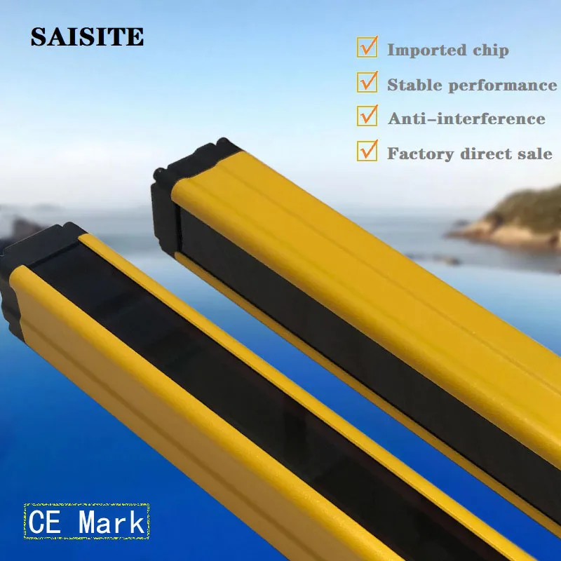 Imagem -06 - Saisite-comutador de Sensor com Grade Infravermelha Luz de Segurança Sensores Saída Pnp 16 18 20 22 24 26 28 Beams 10 mm 20 mm 40 mm