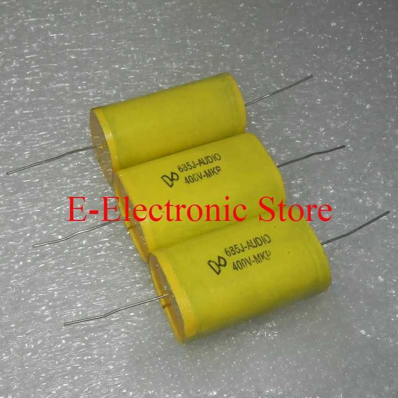 

10PCS/LOT AUDIO MKP 400V 6.8UF 685J Axial Through-hole Copper Leg Frequency Divider Thin Film Capacitor