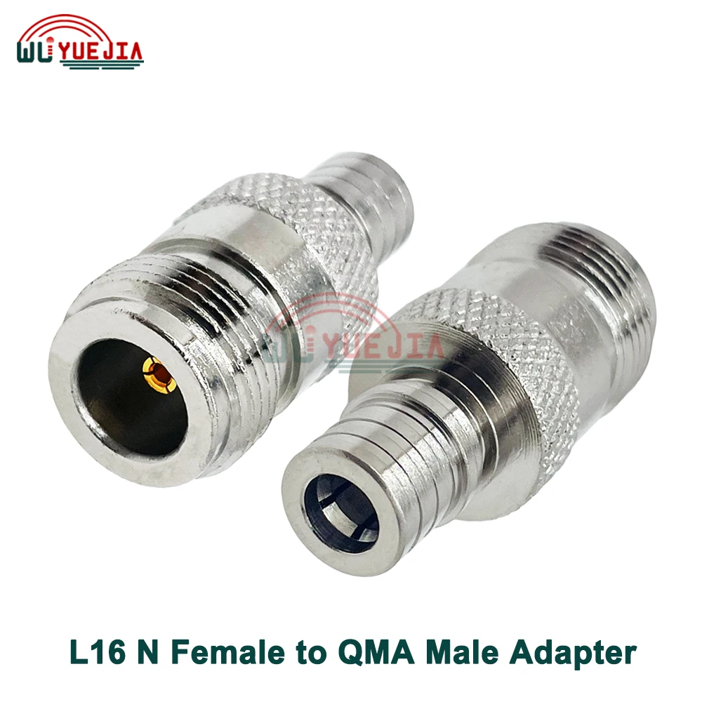 

1Pcs L16 N Female Jack to QMA Male Plug RF Adapter RF Coaxial Connector 50 ohm Straight All Copper For Network Communication