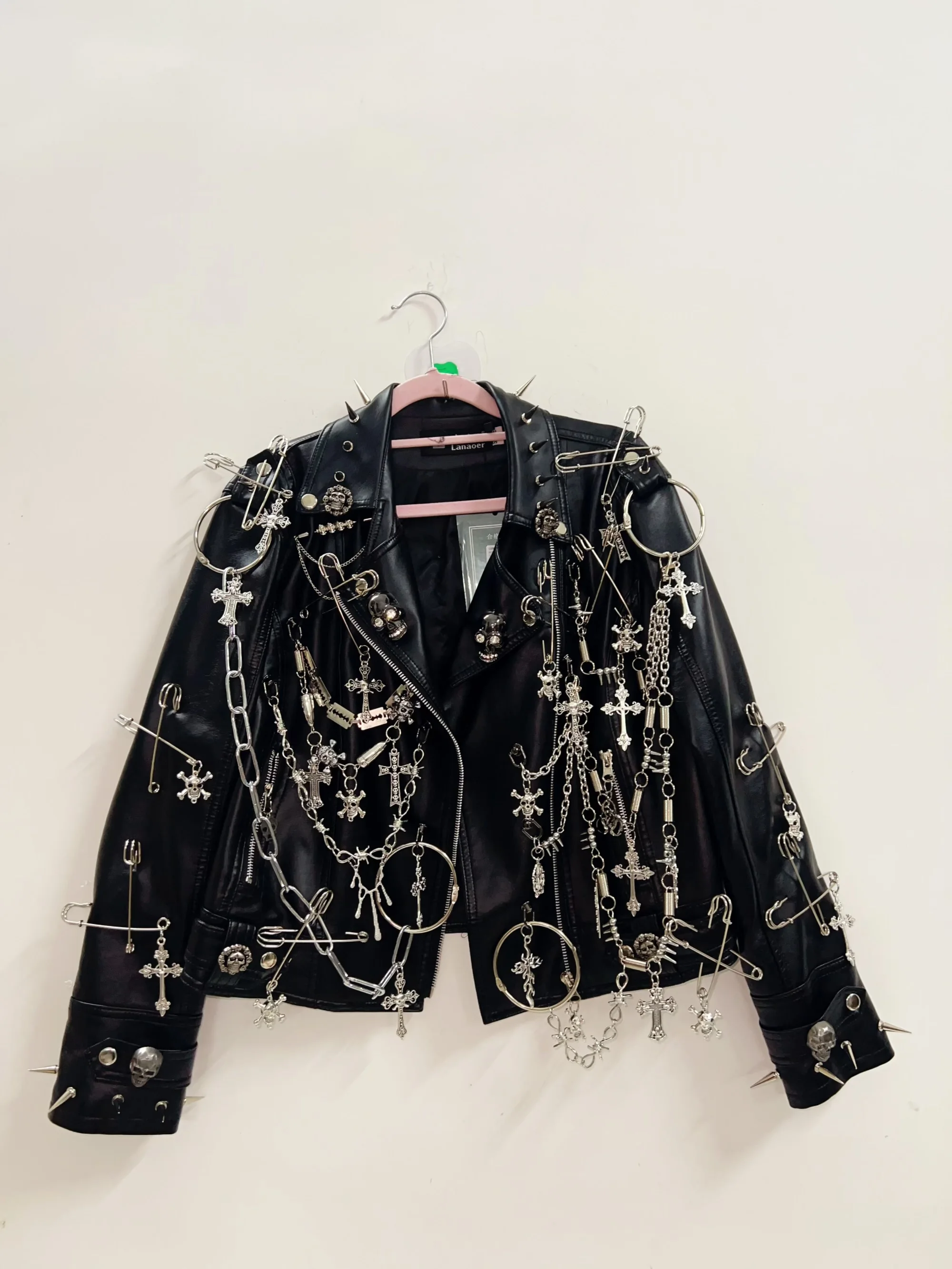 gothic clothes Gothic Jacket harajuku fashion Cross Jacket Skull