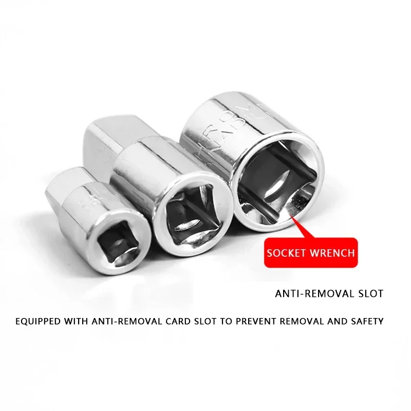 Socket Adapter Ratchet Wrench Adapter 1/2 Big Fly Turn 3/8 Medium Fly Turn 1/4 Small Fly CR-V Chrome Vanadium Steel