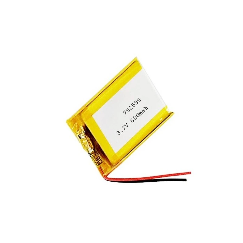 3.7V 600mAh 752535 Lipo Battery For RC Drone