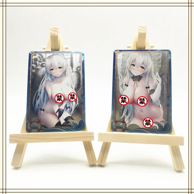 9 ชิ้น/เซ็ตโฮมเมดอะนิเมะ Azure Lane การ์ดสาวชุดตัวละคร ACG เซ็กซี่ Nude การ์ด Kawaii ของเล่นของขวัญเกมการ์ตูนคอลเลกชันการ์ด