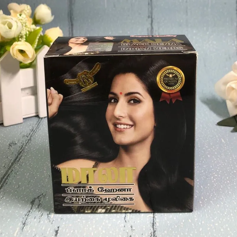 60g/box India persistent Henna Dye Natural Pure Plant Dye Brown Black Dyeing