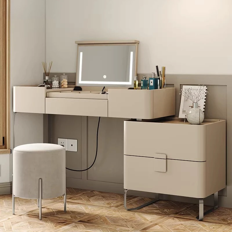 Italian minimalist paint dresser chest cabinet integrated bedroom modern minimalist desk end of bed dressing table storage cabin