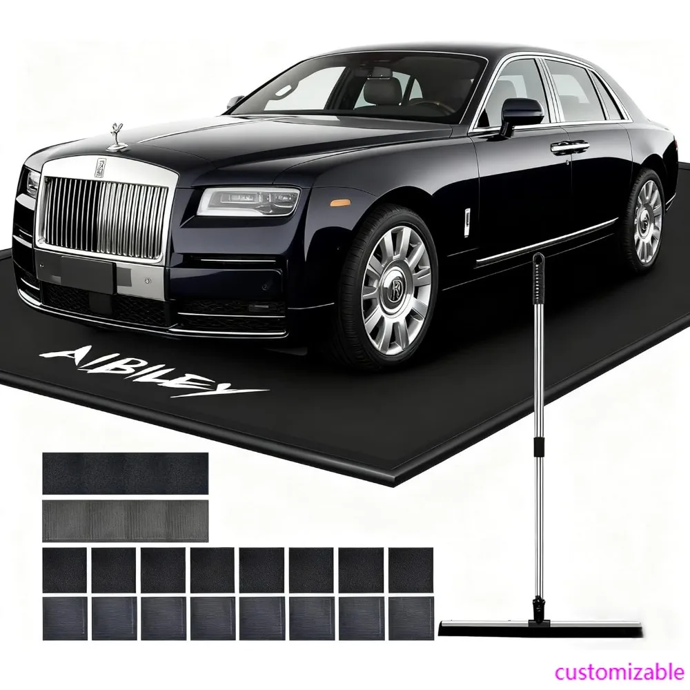 Sob los alfombrillas de garaje del coche, alfombras protectoras antideslizantes para estacionamiento, alfombrillas de contención de goma impermeables y resistentes