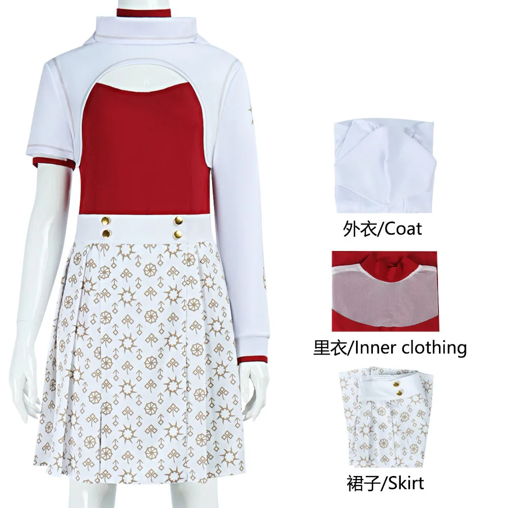 فيلم الزومبي فيكتور كوسبلاي نوفا زي معطف البدلة فتاة المشاية مجموعات الملابس المدرسية وتتسابق بدلة الهالوين كرنفال #1