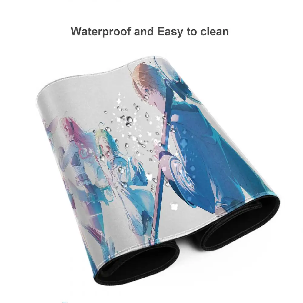 Mushoku Tensei التناسخ العاطلين عن العمل أنيمي ماوس الوسادة كبيرة الألعاب ماوس الوسادة LockEdge سميكة لوحة مفاتيح الكمبيوتر الجدول حصيرة مكتبية