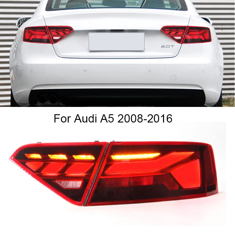 

Автомобильные задние фонари для Audi A5 coupe, светодиодный задний фонарь 2008-2016, задний фонарь, Стайлинг автомобиля, DRL, динамический указатель поворота, реверс, автоаксессуары