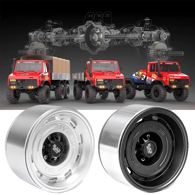 

4 шт. 3,5-дюймовые черные грязевые металлические колеса с отрицательным сроком службы для 1:6 RC гусеничного автомобиля EMOXXL Brontosaurus Stegosaurus обновленные аксессуары