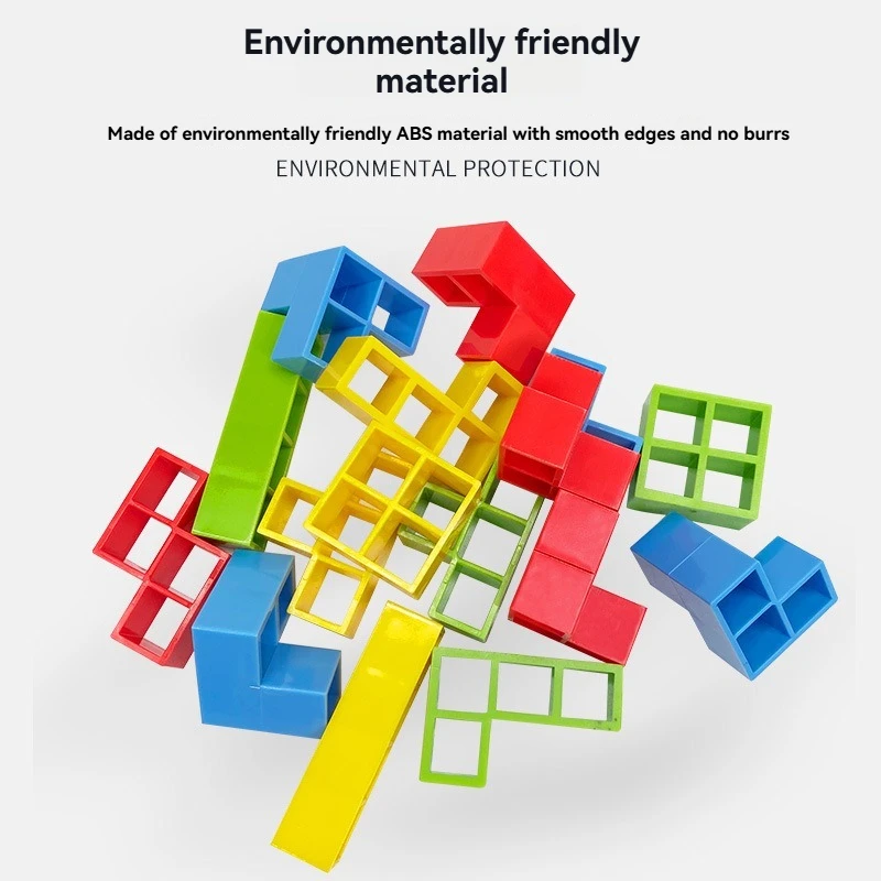 밸런스 게임 스윙 스태킹 높은 러시아 빌딩 블록 블록 스태킹 재미있는 어린이 집중력 테이블 장난감