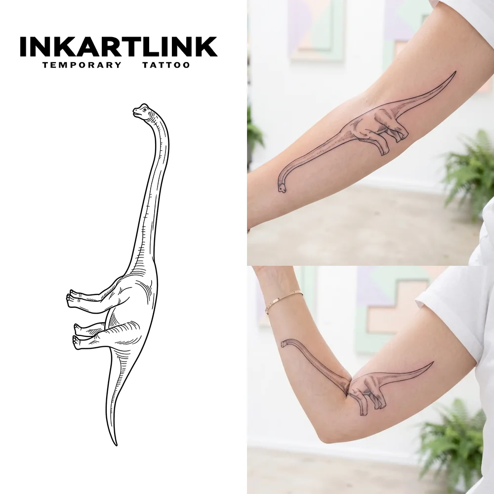 INKERTLINK 1PC Paleontological Decorative Sticker Waterproof Sticker Lasts for About 15 Days, Essential for Parties