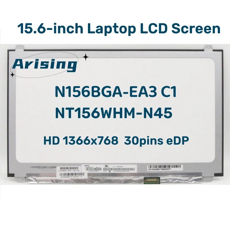 15.6-inch Laptop LCD Screen NT156WHM-N45 V8.0 Fit N156BGA-EA3 C1  For Lenovo ideapad 320S-15ISK 15ABR 15AST 720-15IKB 80X5 30pin