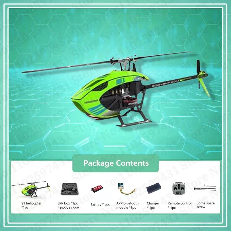 Goo Sky S1 RTF helikopter zdalnie sterowany samolotowany podwójny silnik bezszczotkowy S1 Model 3d kaskaderski helikopter Drone zabawka zdalnie