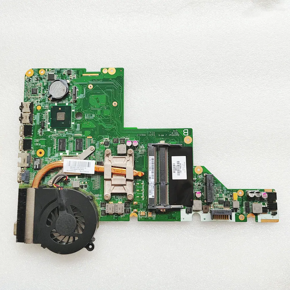 Imagem -01 - para hp Pavilion G62 Cq62 G42 Cq42 Motherboard Laptop 637584001 I3370m Cpu do Dissipador de Calor Mais 512mb Gpu Hm55 Ddr3 Daax1jmb8c0