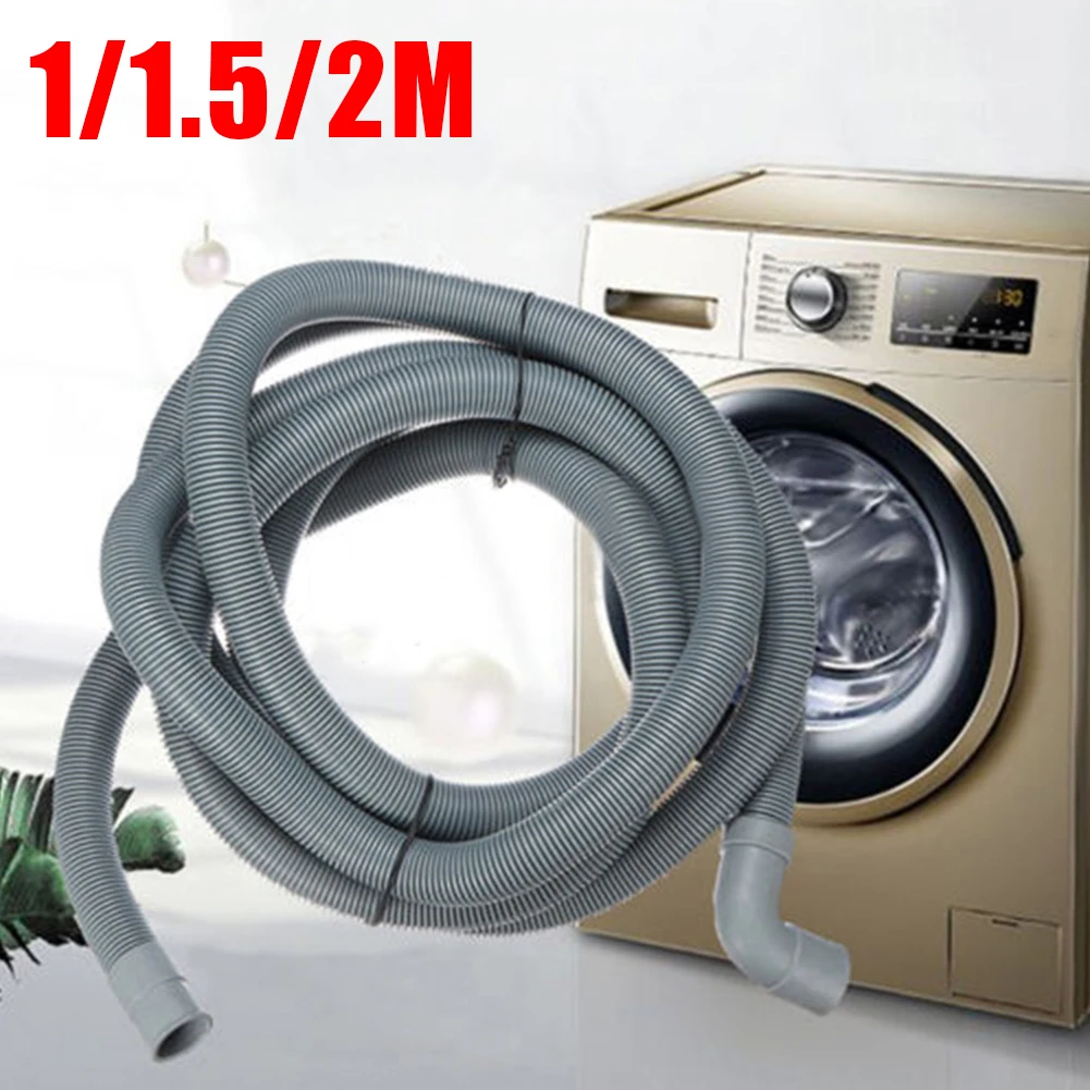 1/1.5/2M Flexible Wash Machine Dishwasher Drain Hose Outlet Water Pipe Extension Household Cleaning Tools Accessories